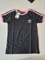 Tricou Fete Adidas Negru Roz - imagine 2