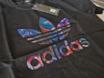 Tricou Fete Adidas Negru Logo Mare - imagine 3