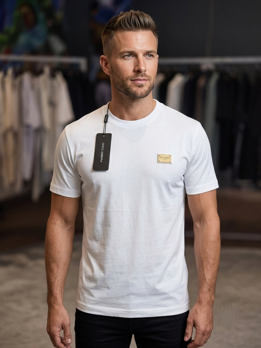 ticou-barbati-dolce-gabanna-alb Tricou Bărbați Dolce & Gabbana - imagine 1
