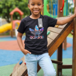 Tricou Fete Adidas Negru Logo Mare